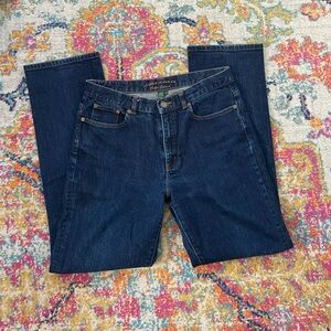 Dark Wash Straight Classic Blue Denim Jeans